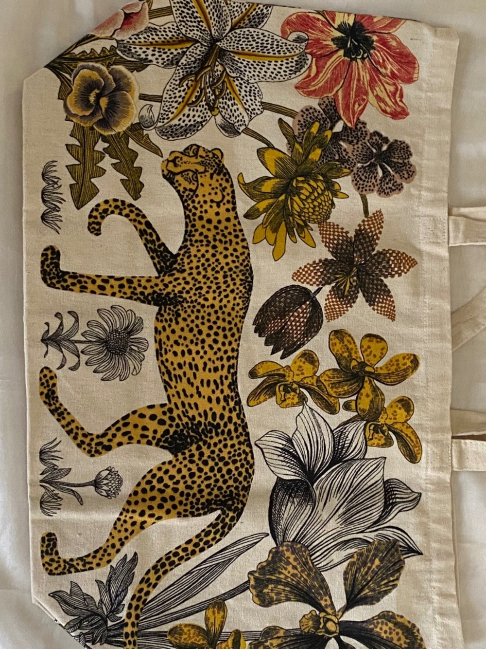 Sezane x INOUI Tote Leopard Jungle Print